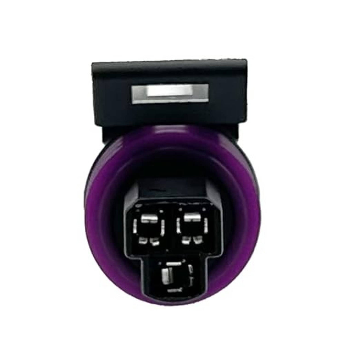 Throttle position sensor pigtail wiring connector with purple cable and 3-pin plug