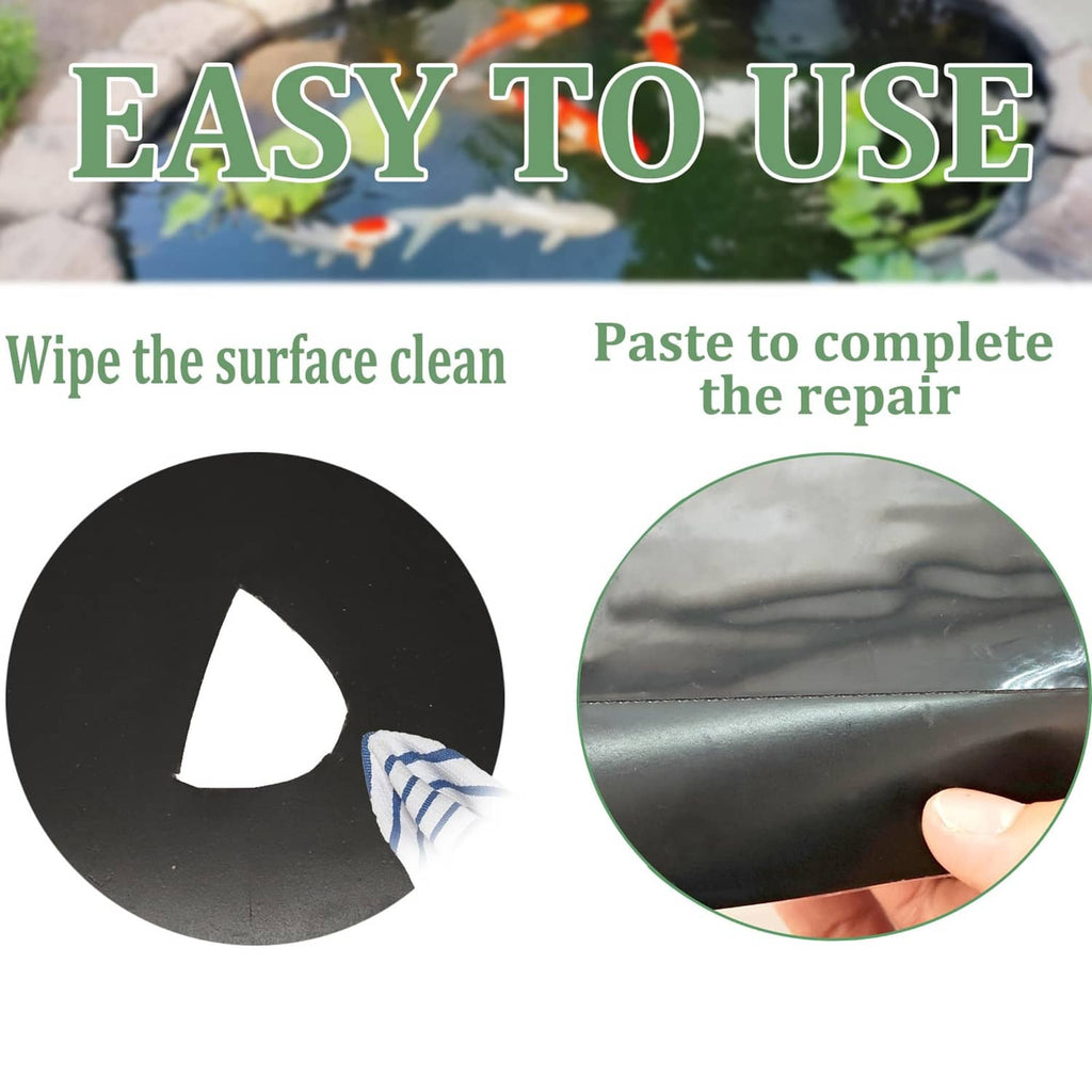 Black seam tape close-up roll and adhesive application area