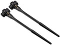 Black ratchet hex quick wrenches, 2-pack, 19mm and 22mm