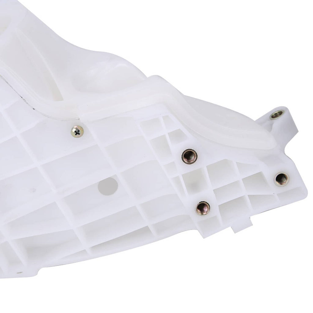 White speaker cover panel with circular speaker opening and metal mounting inserts