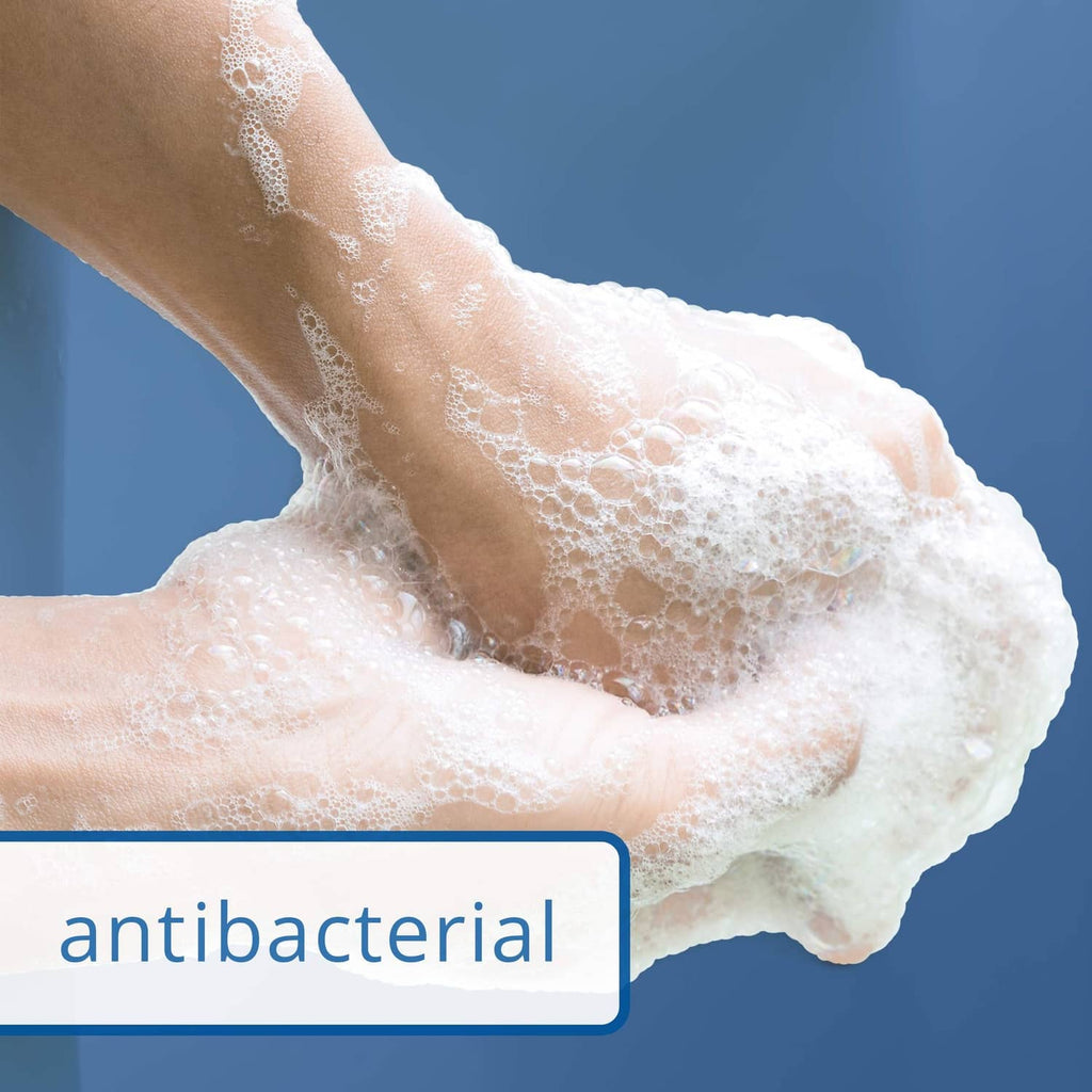 Dial antibacterial bar soap lather on hands, foamy clean rinse