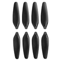 Black drone propeller set, 8 blades (4 pairs) with screw mounts