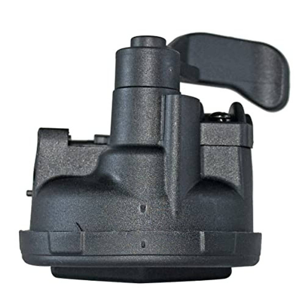 Black thumb throttle lever assembly with mounting housing