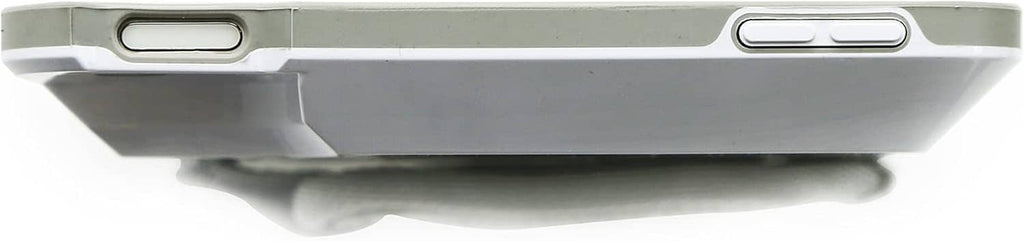 White iPad mini case with open bottom ports and durable side grips