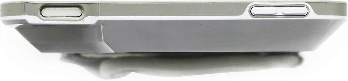 White iPad mini case with open bottom ports and durable side grips
