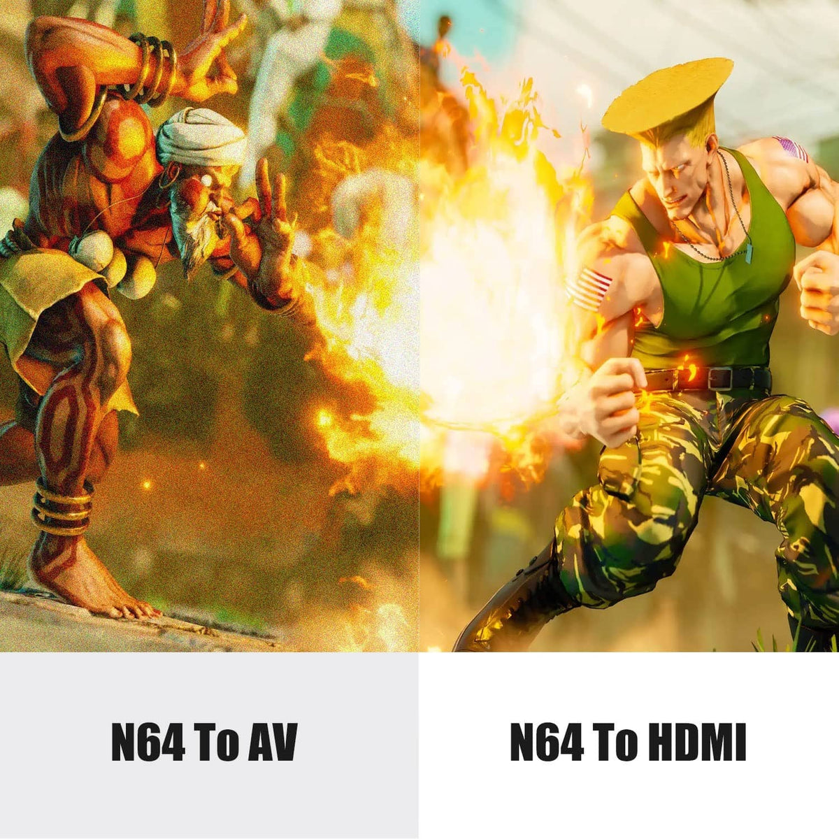 N64 to HDMI/AV conversion graphic