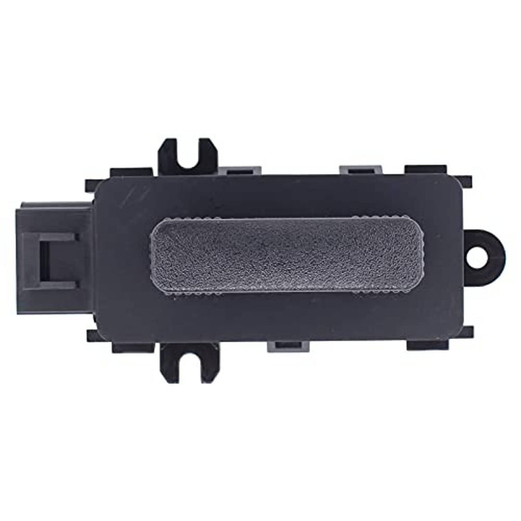 Black 6-way seat switch with textured rocker button and mounting tabs