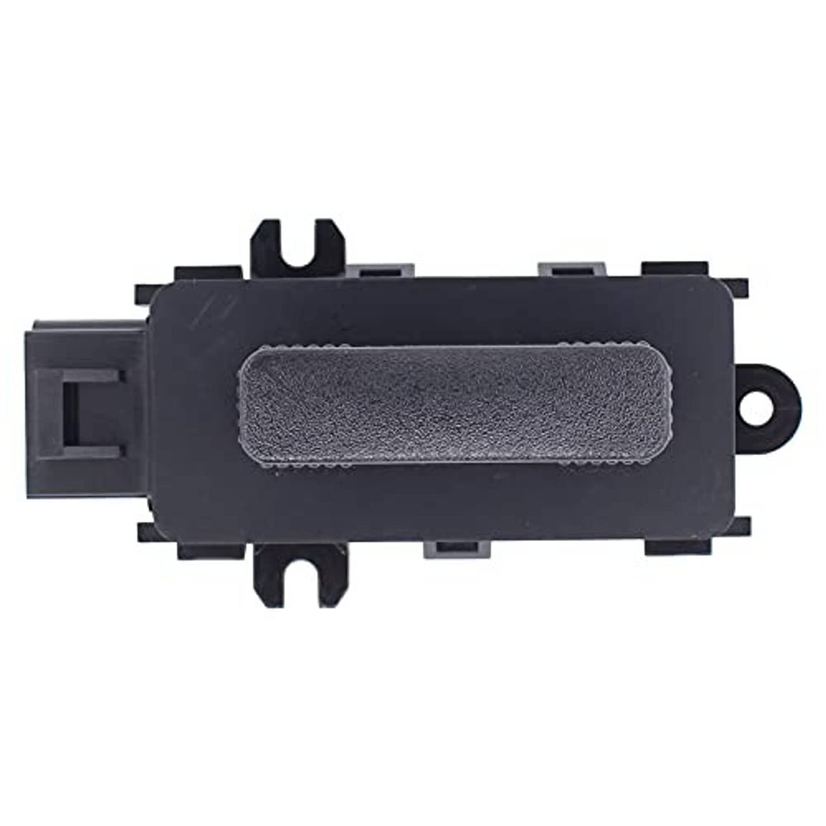 Black 6-way seat switch with textured rocker button and mounting tabs
