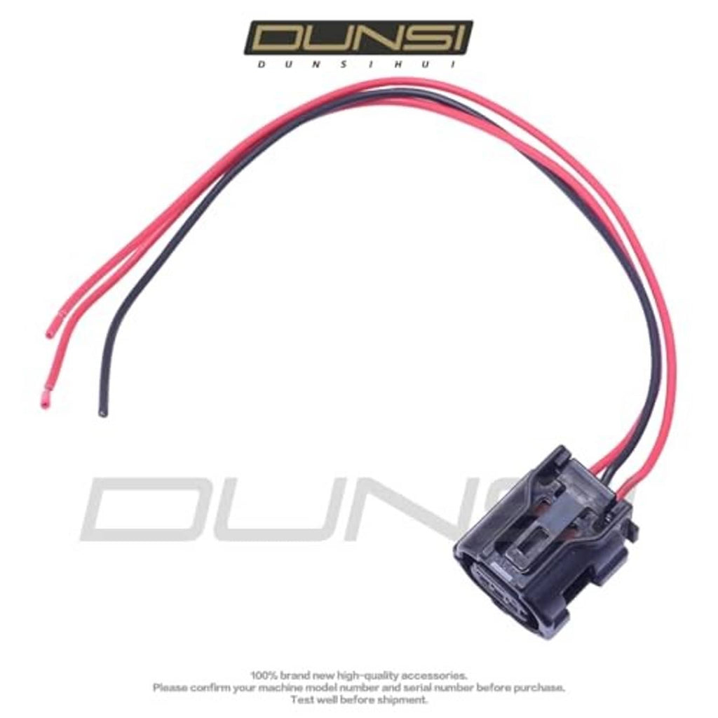 Camshaft position sensor connector pigtail, red and black wires with 2-pin plug