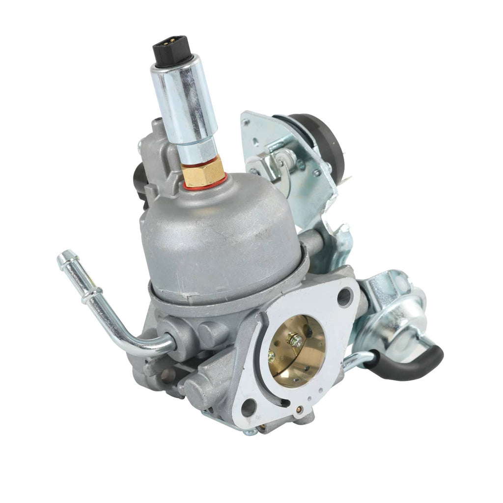 Carburetor assembly with air horn and inlet fitting