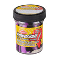 Berkley Powerbait fishing bait jar, purple worm bait in clear container, 1.75 oz