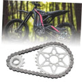 Drive sprocket and chain kit with front sprocket, rear sprocket, and roller chain links
