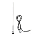 Qiilu universal car roof antenna with chrome screw-mount and black cable lead