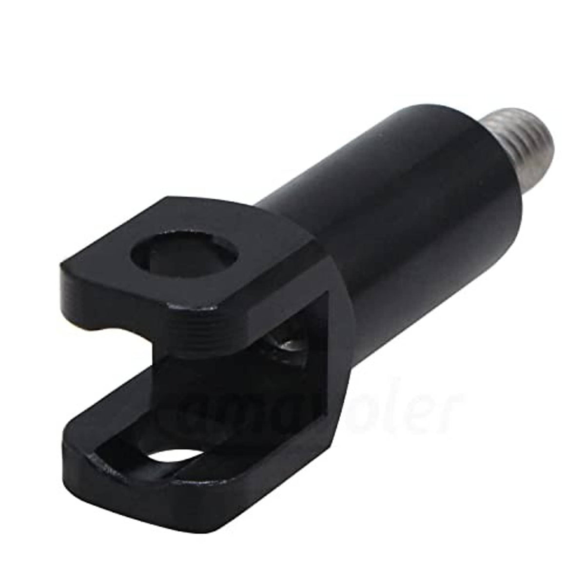 Black threaded clevis mount fork with mounting hole