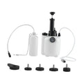 Brake bleeder vacuum pump kit with 3L bottle, vacuum hose, pump, and adapter caps