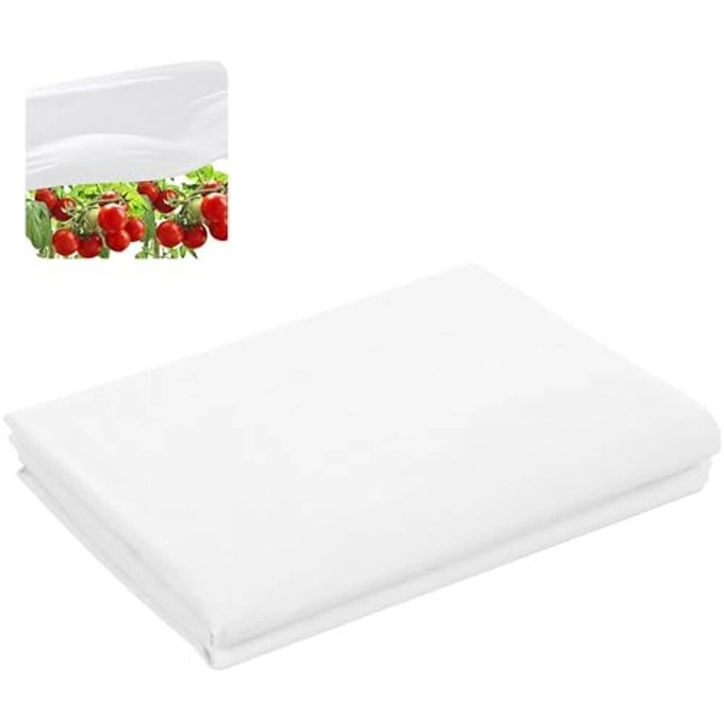 White nonwoven plant sun protection cloth, neatly folded sheet