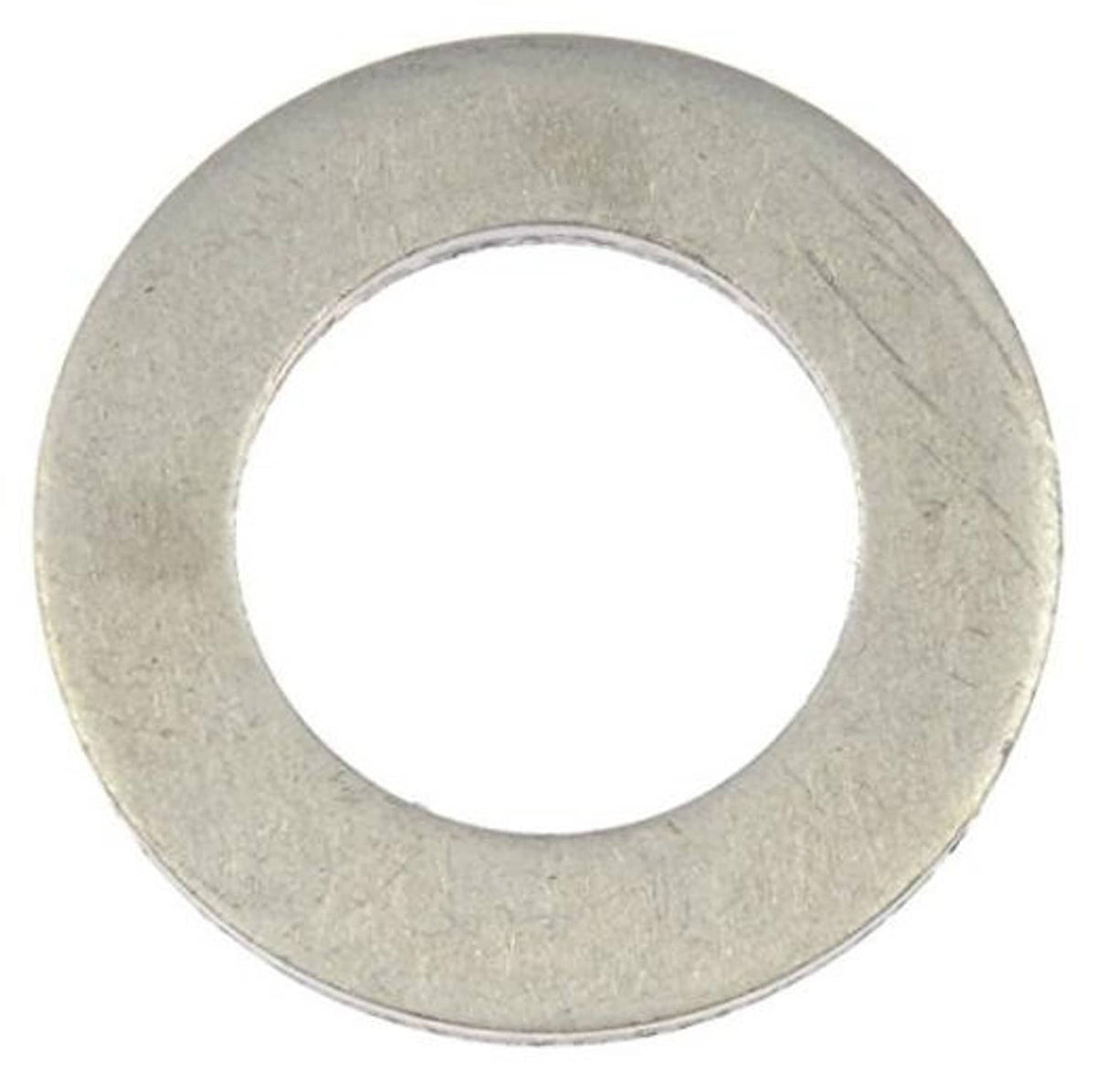 Single metal oil drain plug gasket washer, circular with inner opening