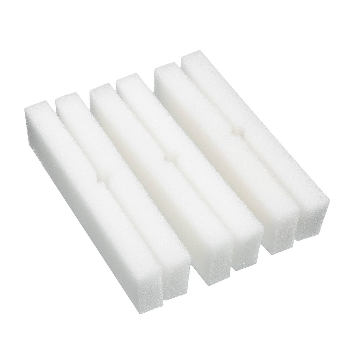 AFACYGN aquarium bio sponge filter pads, 6 white rectangular inserts