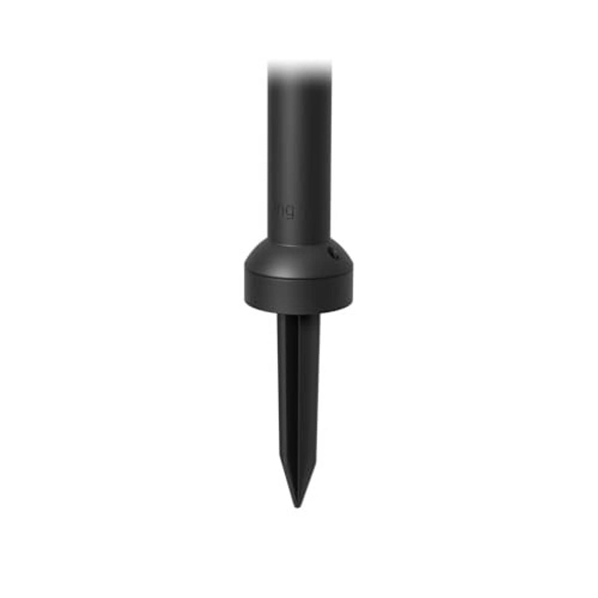 Black stake mount tip and base collar for in-ground installation