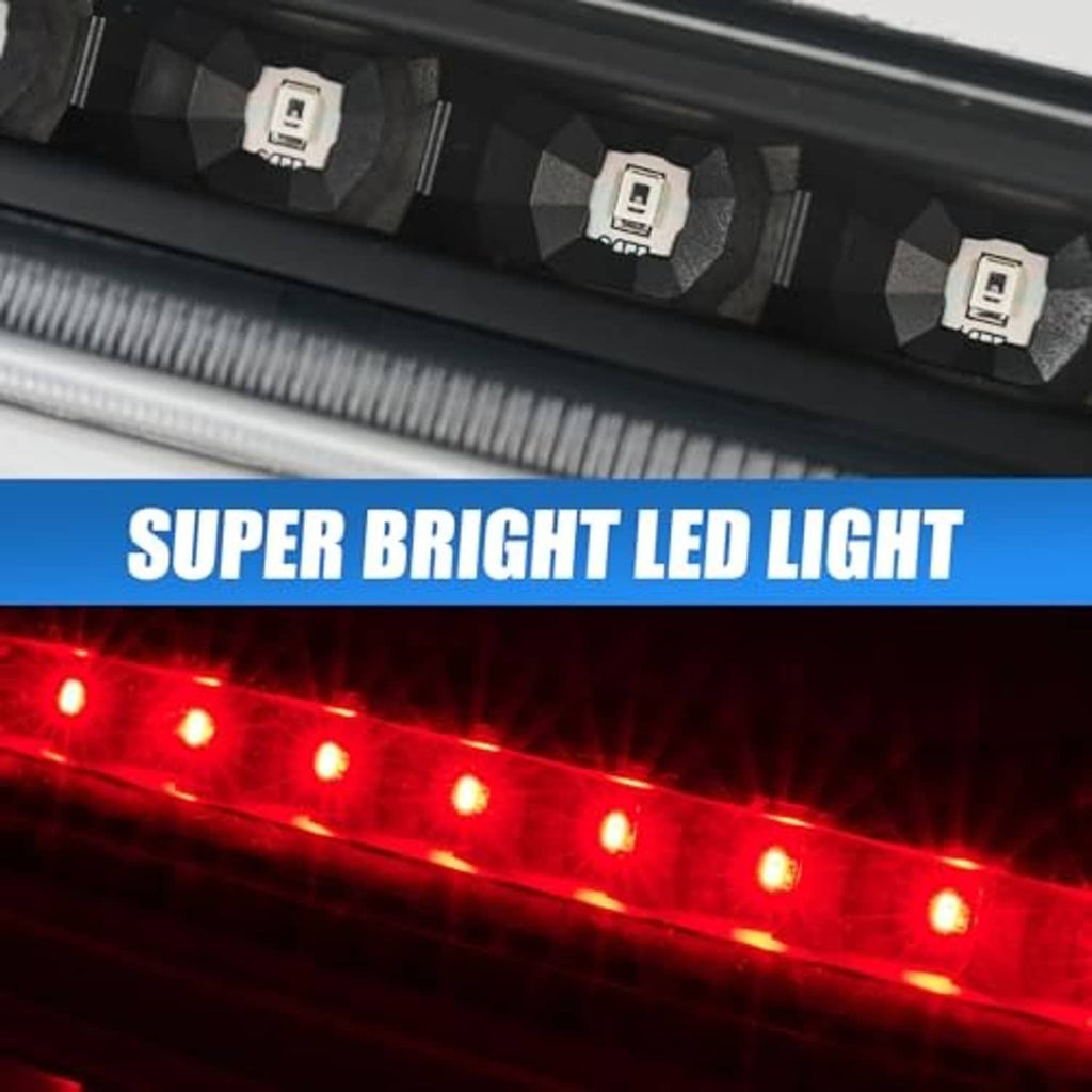 LED light bar module showing multiple LED bulbs beneath clear cover