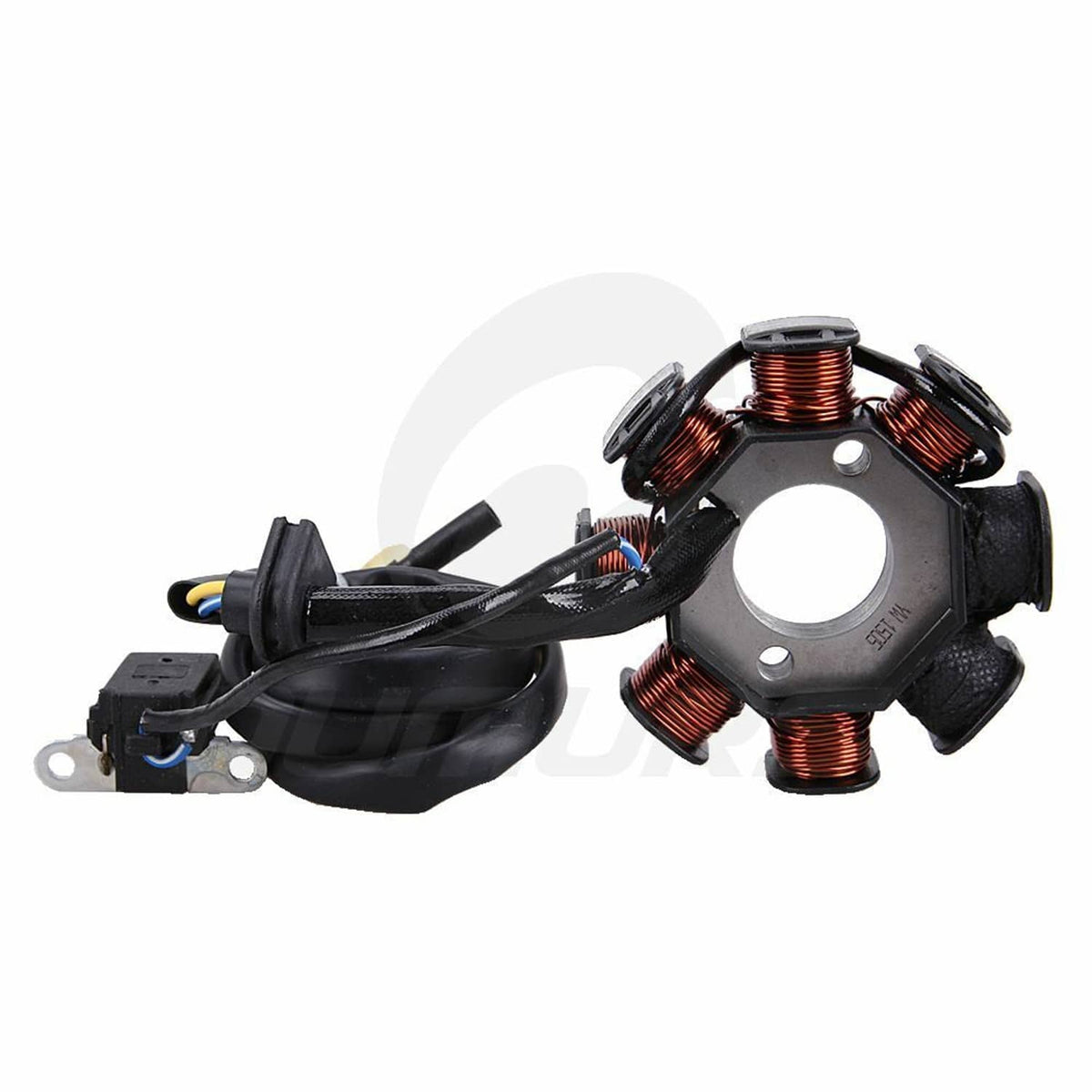 Stator magneto with copper ignition coils and wire harness for scooter engine