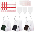 White bead storage pouches with round handles and empty multi-slot tray layout.
