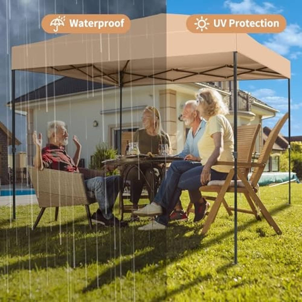 Khaki waterproof, UV-protective canopy top replacement cover