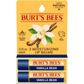 Vanilla bean moisturizing lip balm set in Burt's Bees box with two balm sticks