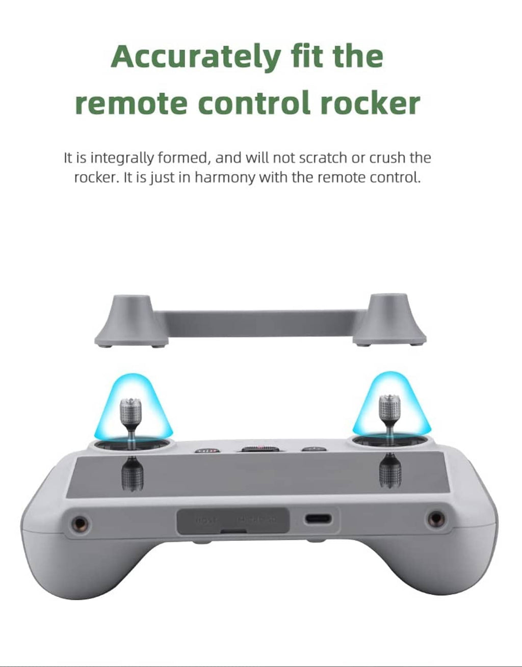 RivetOak BTG DJI RC/RC 2 Controller Joysticks Protector Fixator Control Sticks Grey