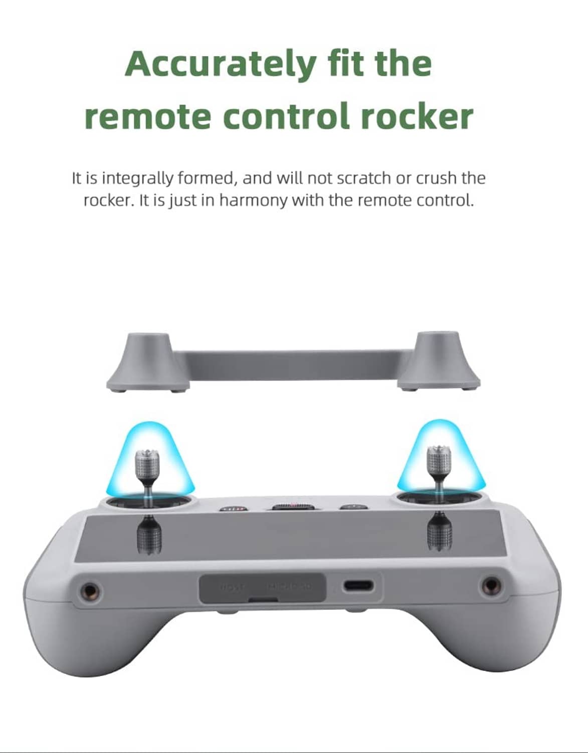 RivetOak BTG DJI RC/RC 2 Controller Joysticks Protector Fixator Control Sticks Grey