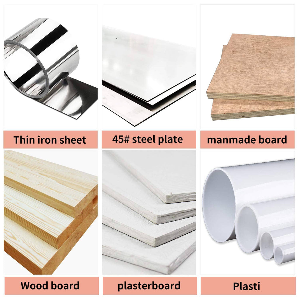 Hole saw works with thin iron sheet, steel plate, wood board, plasterboard, and plastic
