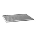 Aluminum electrostatic air filter with gray mesh panel and silver frame