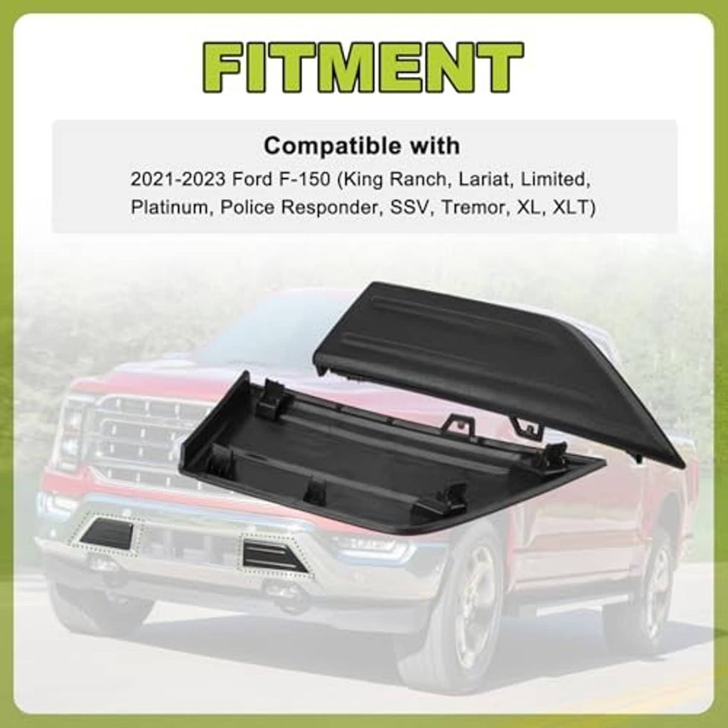 Black bumper guard cover insert set with exposed mounting base