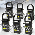 Black 1/2 in heavy-duty D-ring stake pocket anchor set with lifting loop and pin