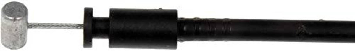 Black hood release cable with metal stud and gray end stop.