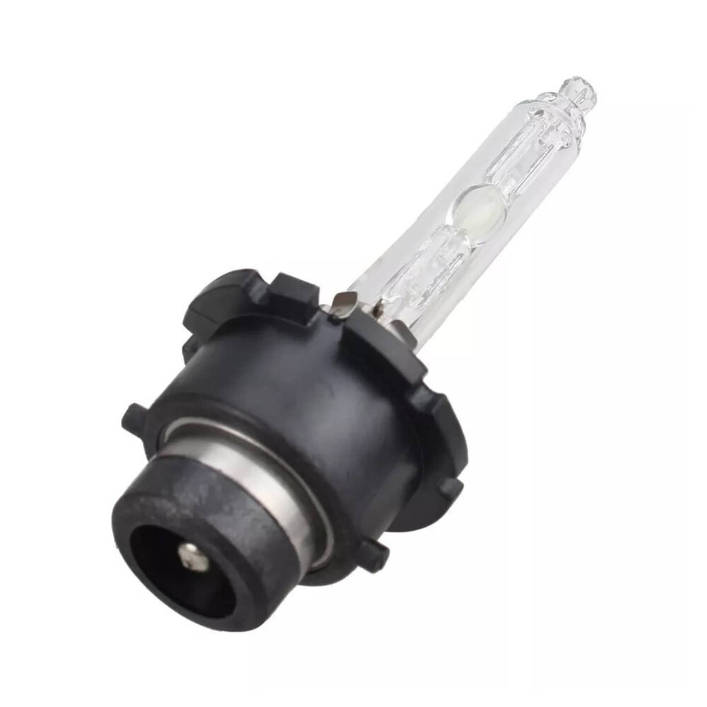 HID xenon bulb holder with clear glass lamp and black base connector