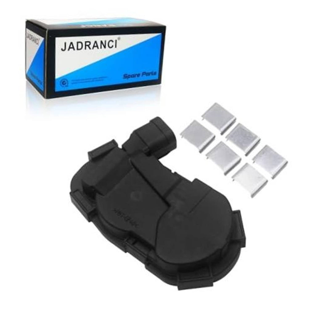 Black throttle position sensor with electrical connector and terminal pins