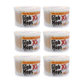 Cotton swabs bundle: six Glob XL 2.0 extra-absorbent rolls with white swabs