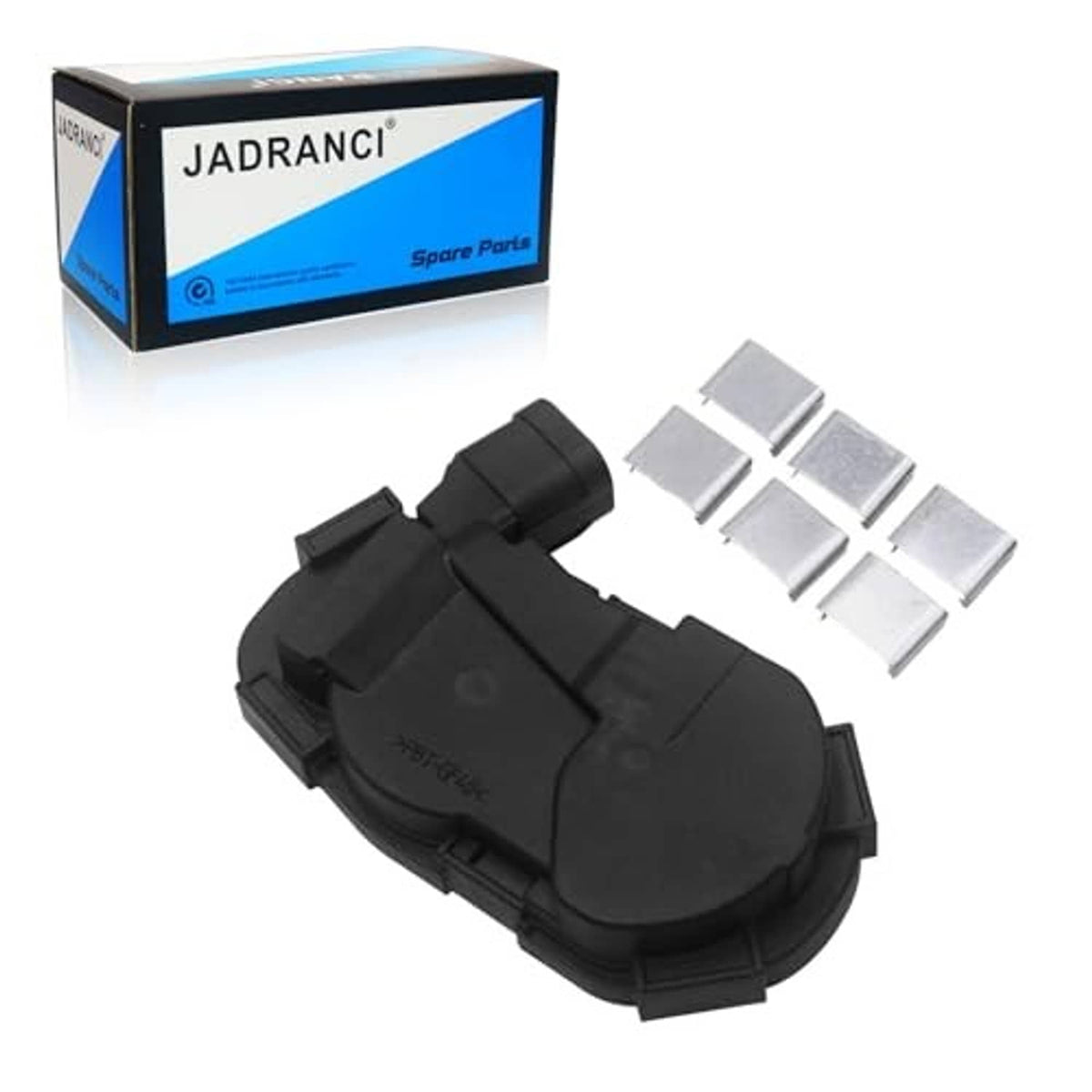 Black throttle position sensor, black housing with detached metal terminal clips