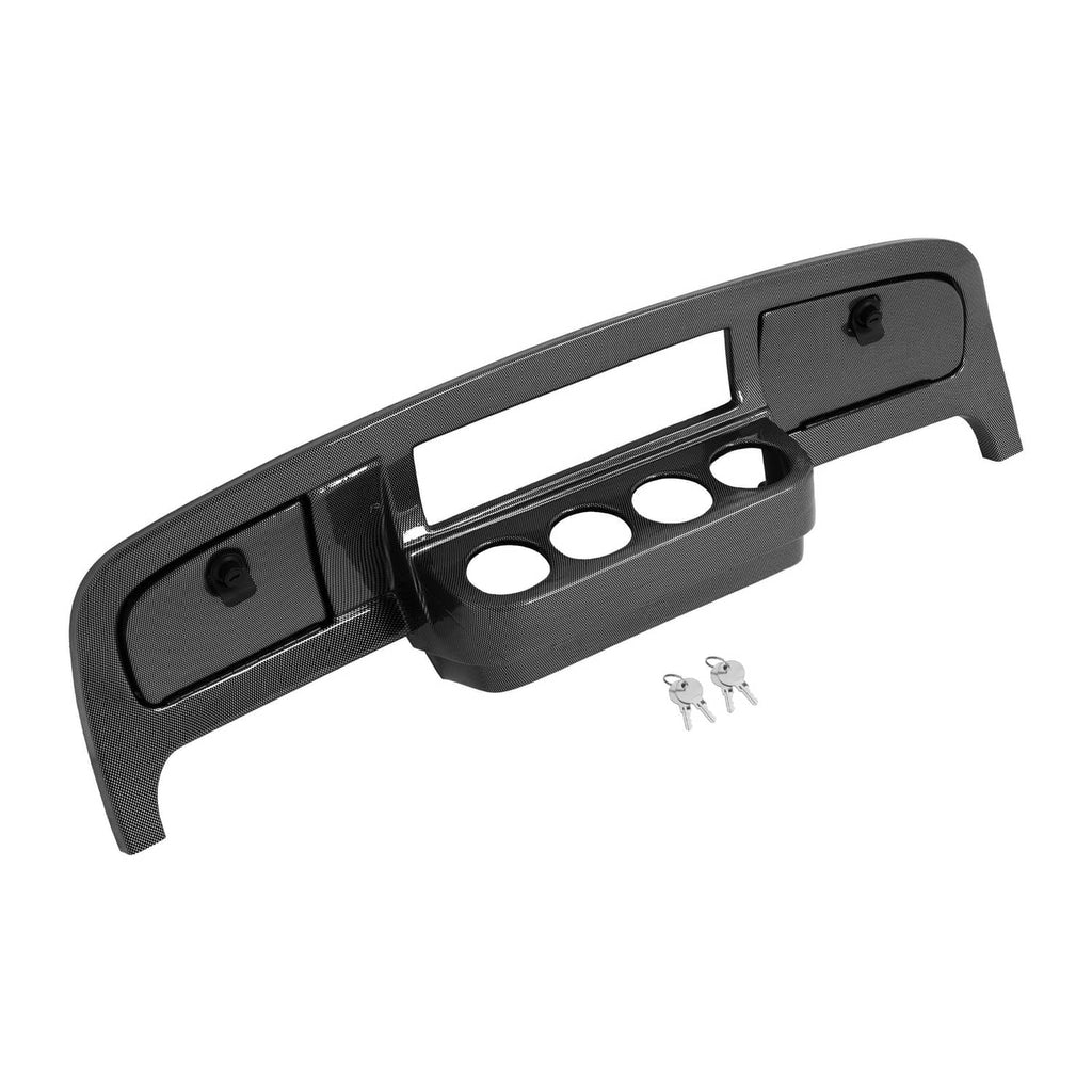 Dashboard dash cover with three round openings and included mounting hardware