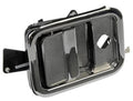 Front driver-side exterior door handle, chrome and black finish
