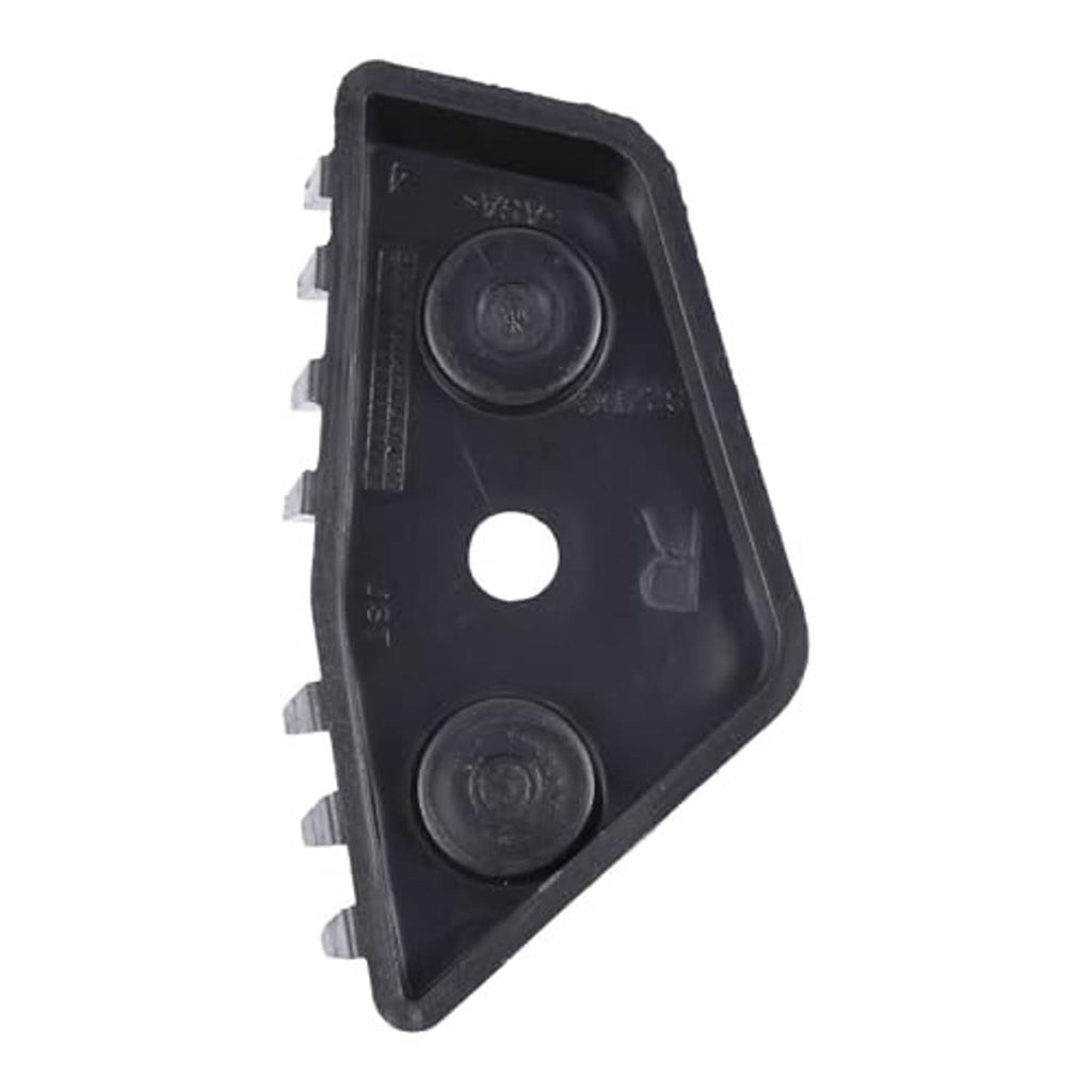 Front bumper support bracket, black plastic panel with two circular mounts and side tabs