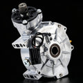 Front differential assembly with aluminum housing, brown bearing, black electrical connector