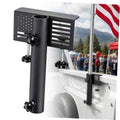 Black adjustable truck flag pole mount kit with side clamp and bracket.
