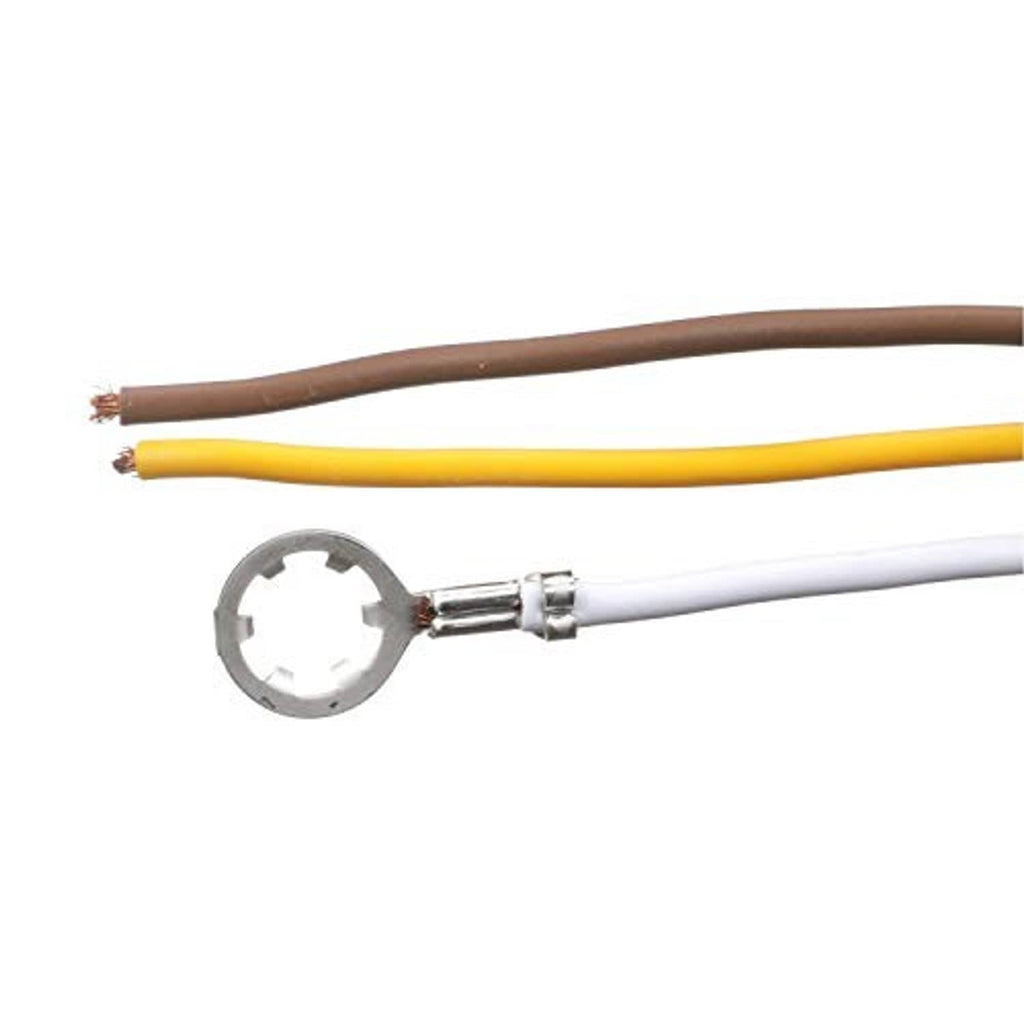 Tail light wire pigtail with ring connector and three color-coded leads