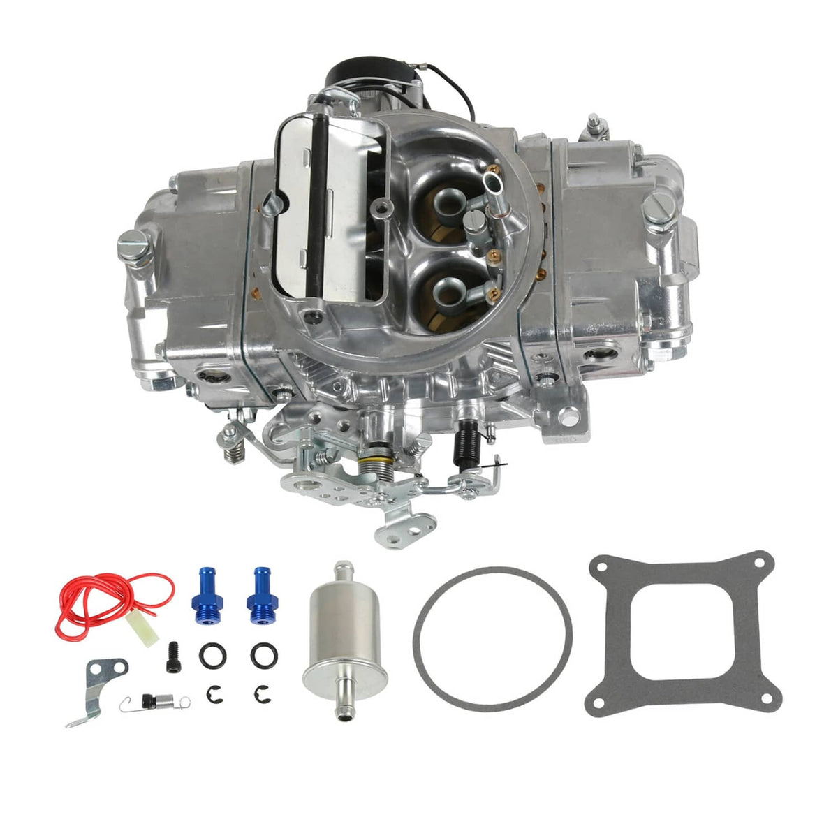 4-barrel electric choke carburetor with mounting parts and gasket set