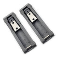 Front storage rack latch brackets, black rubber with metal mounting tabs (2)