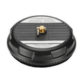 Black 15 in pressure washer surface cleaner with brass inlet fitting and rotating nozzles