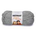 Bernat Softee Chunky grey heather yarn skein, 100g acrylic for knitting & crochet