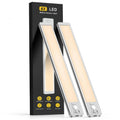 MCGOR under cabinet LED motion sensor lights, two silver bars, warm white glow